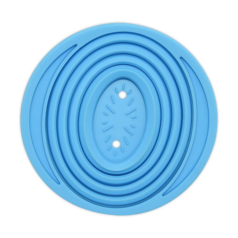 Blue Foldable Silicone Coffee Filter Cup (Folded)