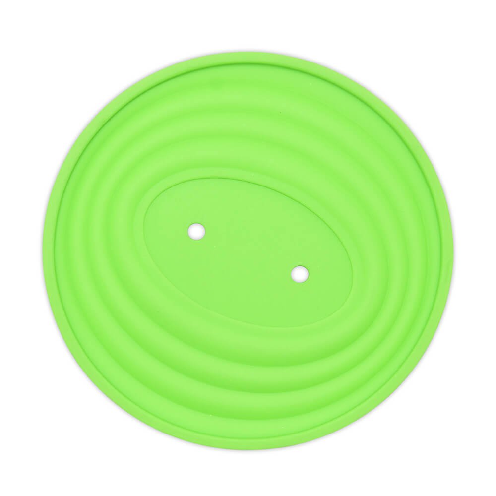 Green Foldable Silicone Coffee Filter Cup (Folded)