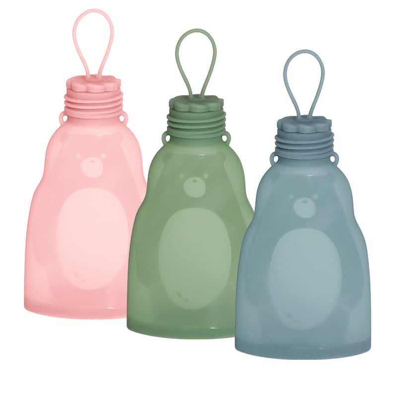 Handy Silicone Milk Storage Bags with Hooks
