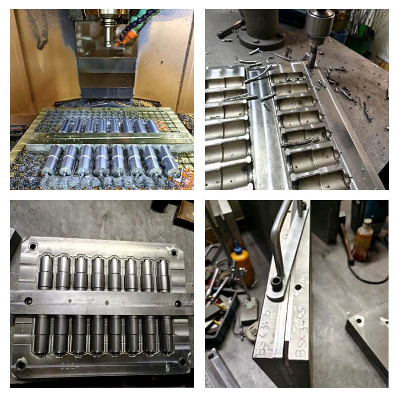 High-precision metalworking processes for manufacturing standardized silicone molds