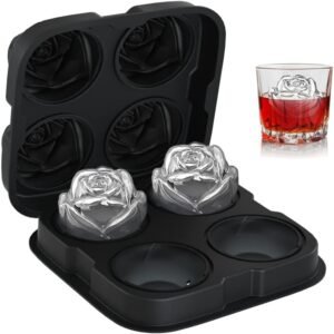 Large rose ice cube mold