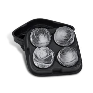 Rose-shaped ice cube mold