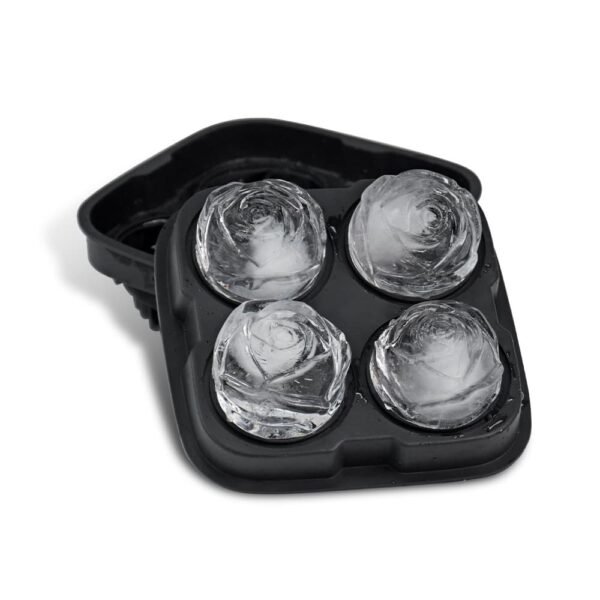Rose-shaped ice cube mold