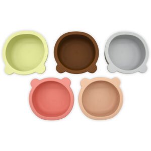 Bear-shaped Silicone Baby Food Bowl