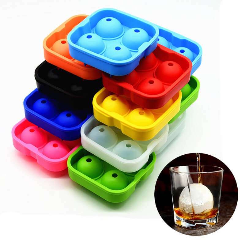10-Color 4-Pack Silicone Ice Hockey Pucks (Assorted Colors)