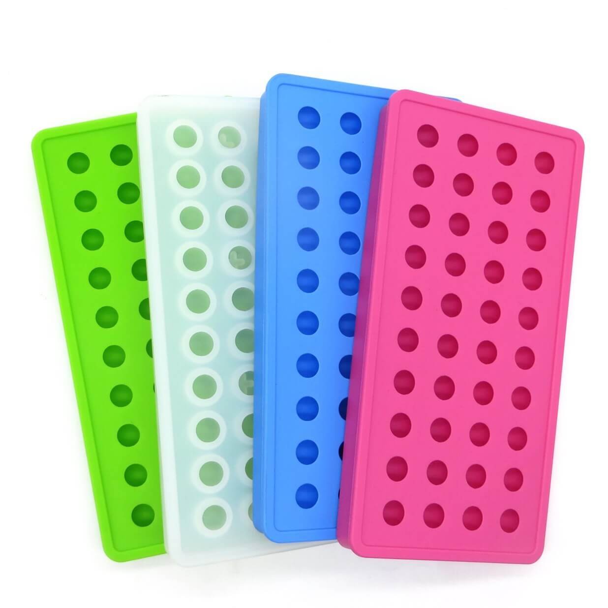 40-Hole Silicone Ice Hockey Puck Mold (Round)