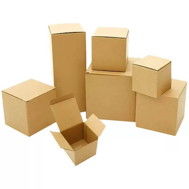 Blank Brown Kraft Corrugated Cardboard Boxes