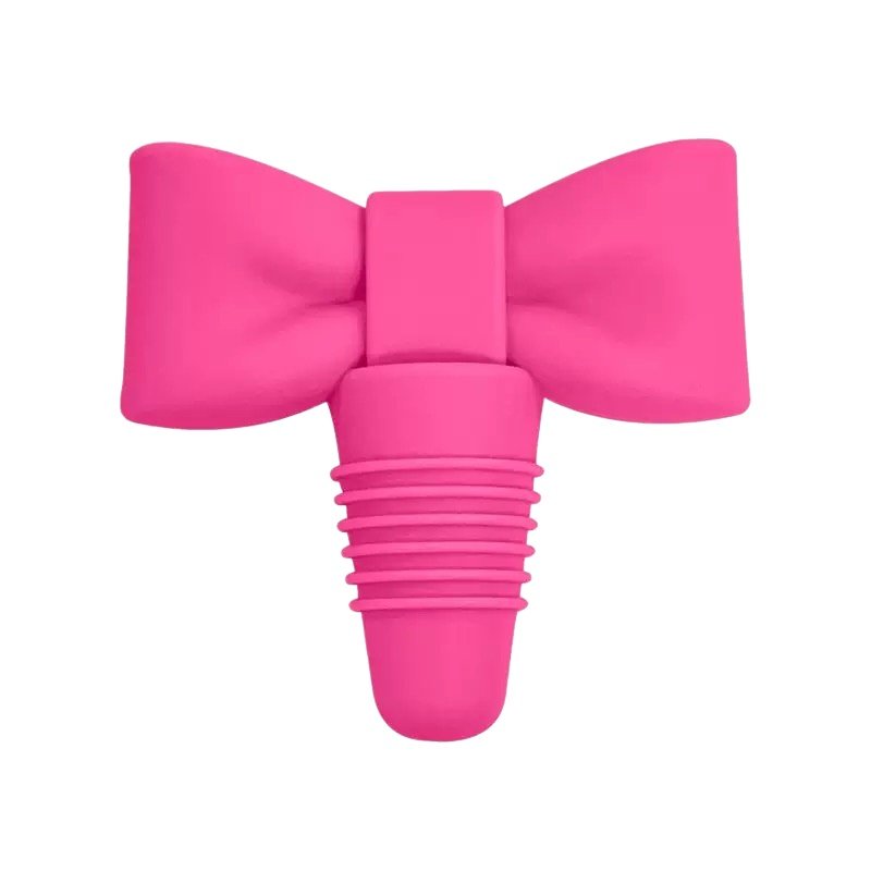 Bow tie shaped silicone wine stopper