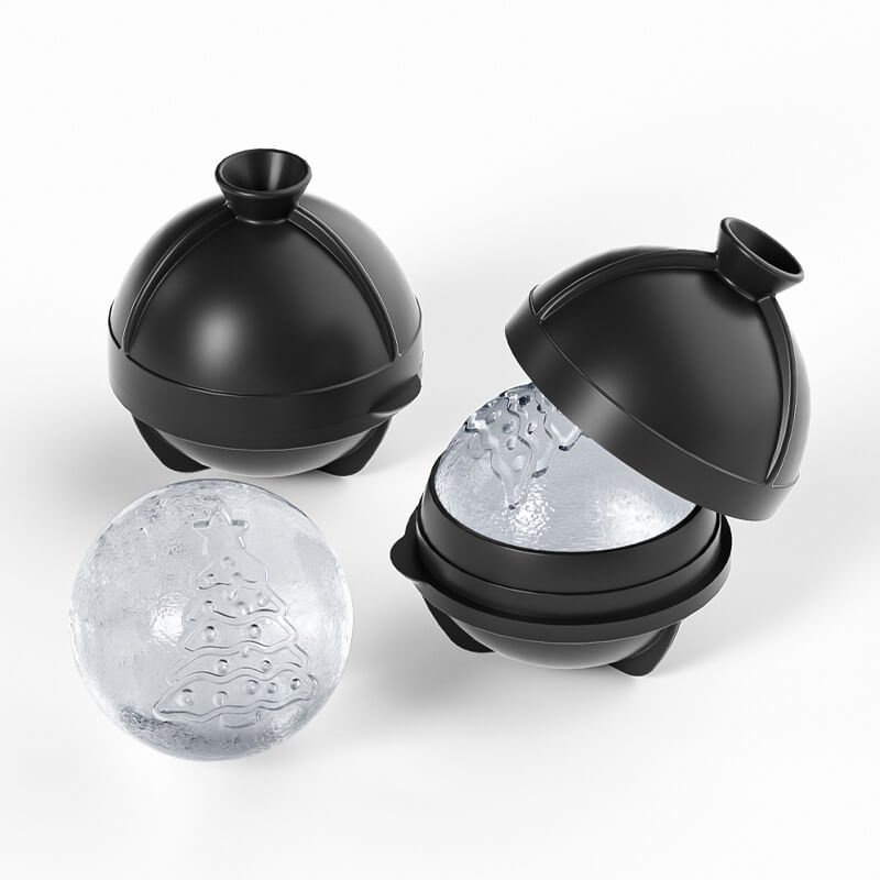 Christmas Tree Ice Hockey Puck with Built-in Funnel