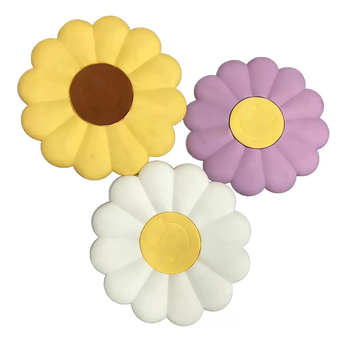 Flower shaped sunflower daisy silicone coasters