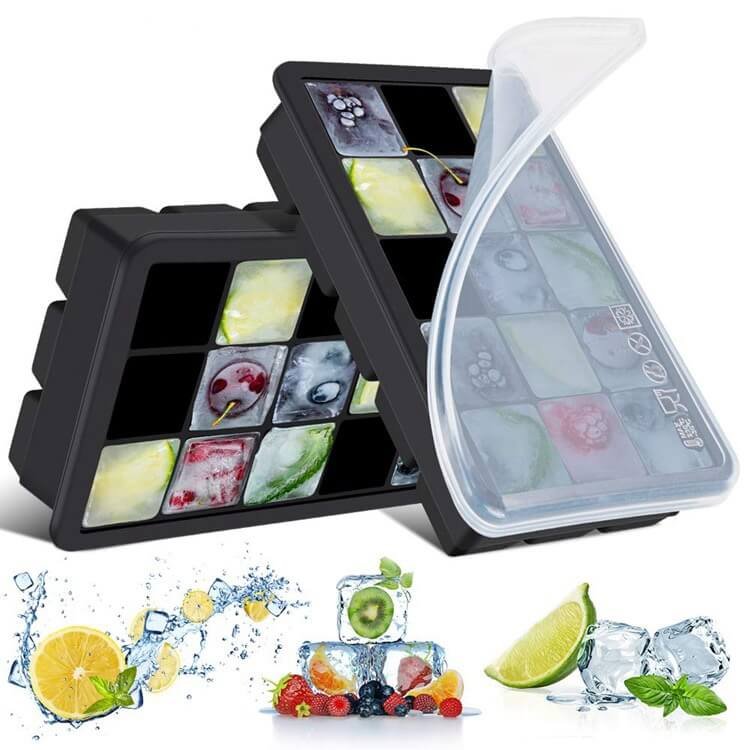 Ice cube trays with 15 cavities each
