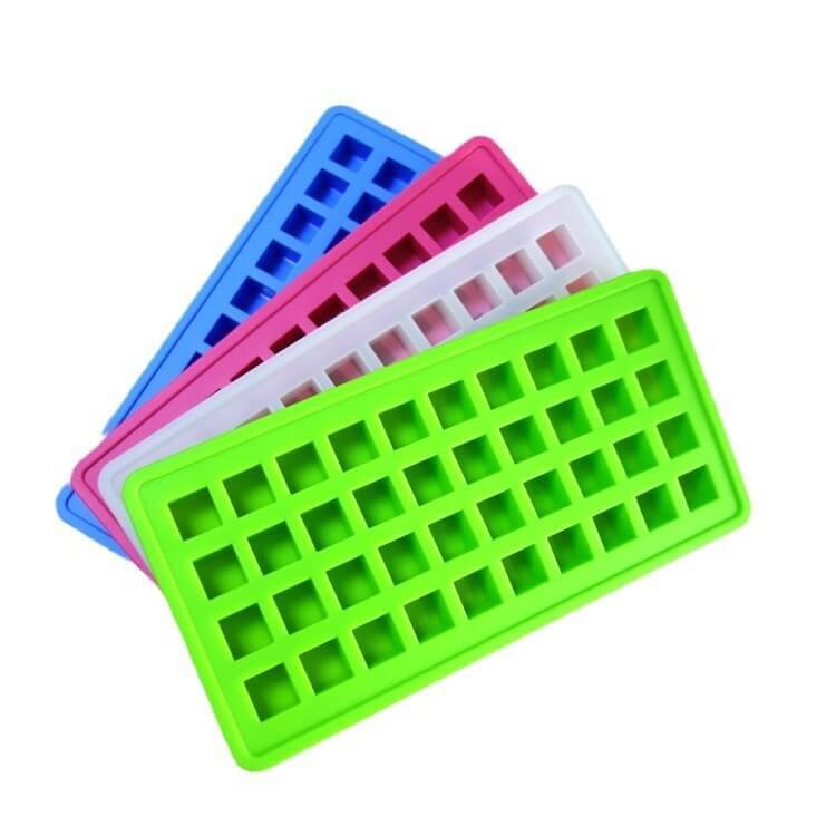 Ice cube trays with 40 small square cavities each