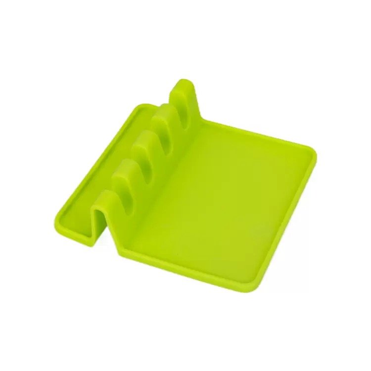 Lime Green Silicone Cooking Utensil Rest