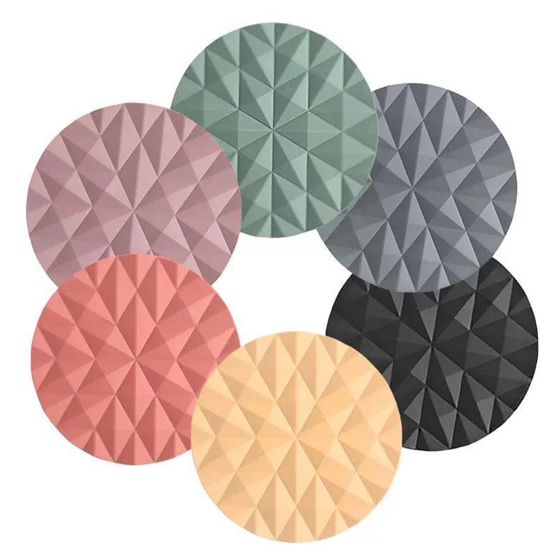 Modern Geometric Silicone Heat Mat Diamond Texture