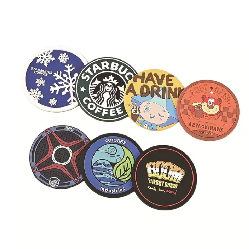 Popular IP Silicone Coaster Set Personalized Pattern Decorative Mat