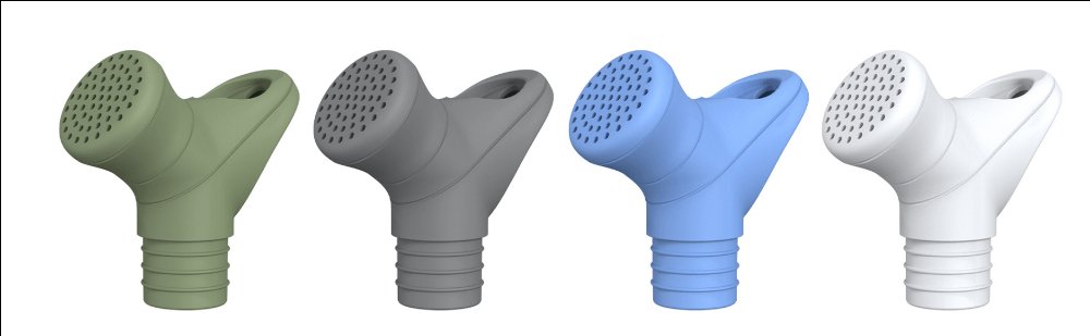 Silicone hand held shower head