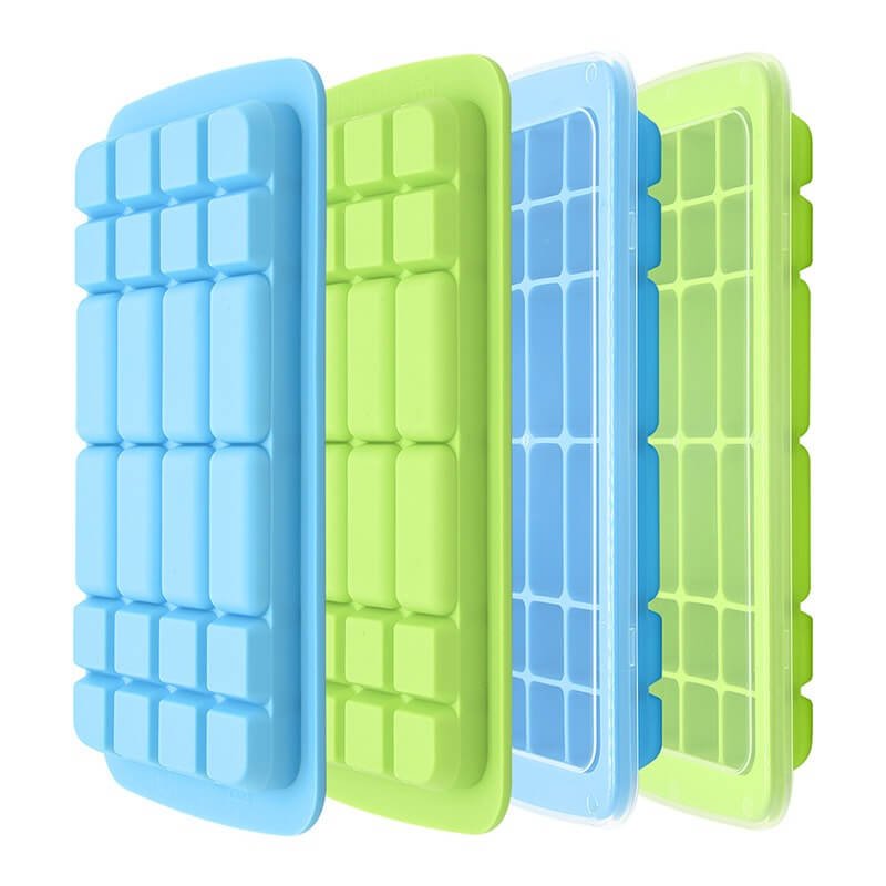 ice cube tray with 24 large cube cavities