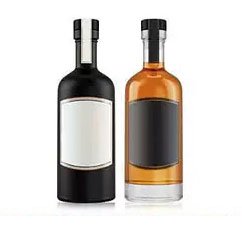 whisky bottles