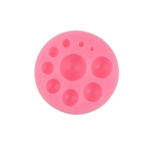 11-Cavity Half Sphere Silicone Mold in Pink
