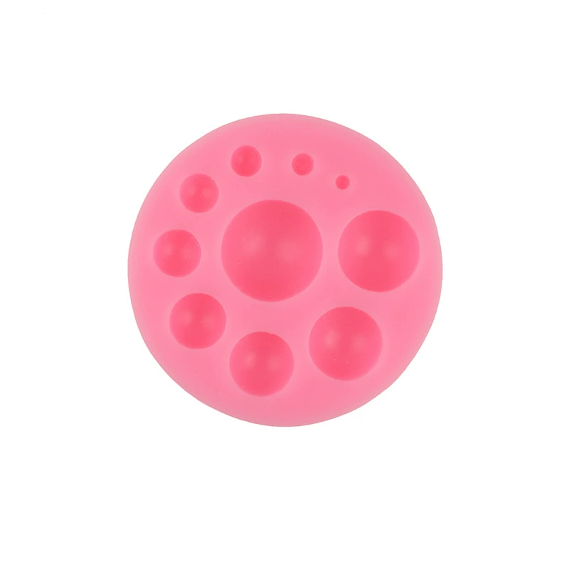 11-Cavity Half Sphere Silicone Mold in Pink