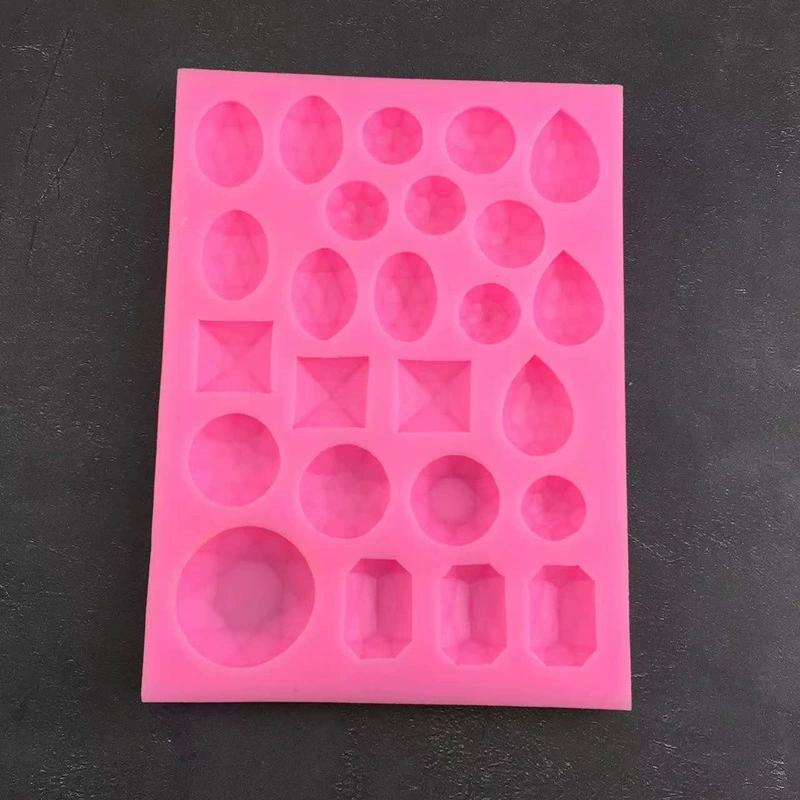 25-Cavity Diamond & Gem Silicone Mold for Craft Projects