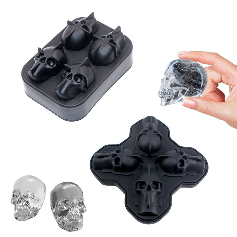 4-Cavity Split-Type Skull Ice Ball Maker