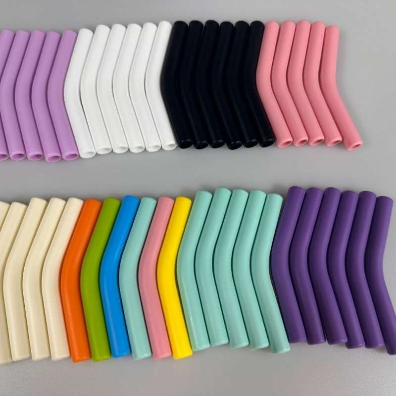 Bulk Silicone Straw Tips, Replacement Parts for Tumbler Straws