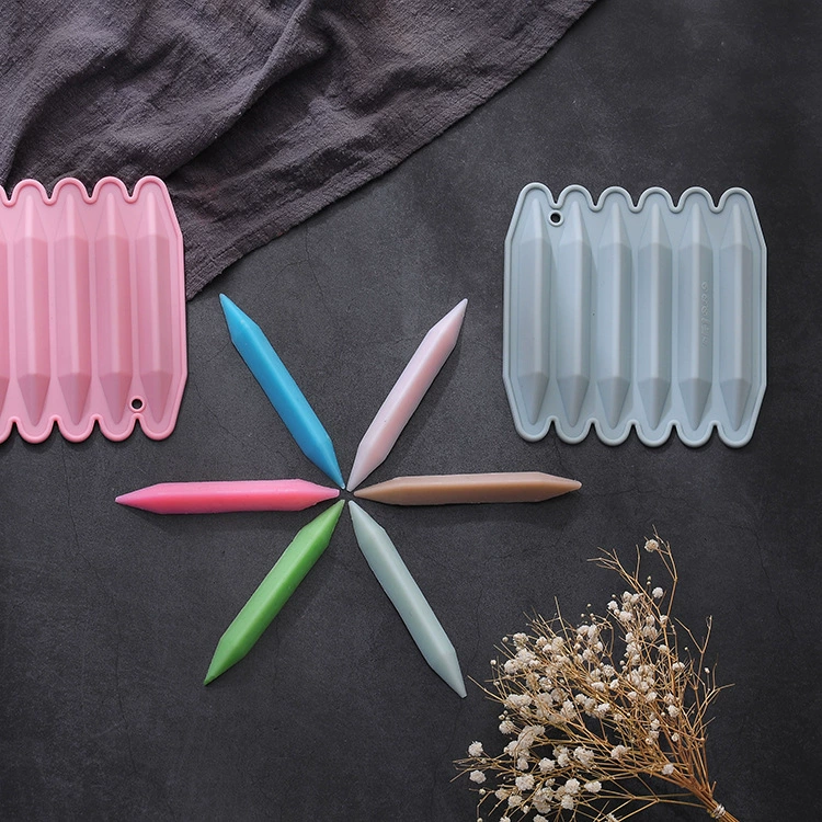 Colorful Crayon Silicone Mold Samples