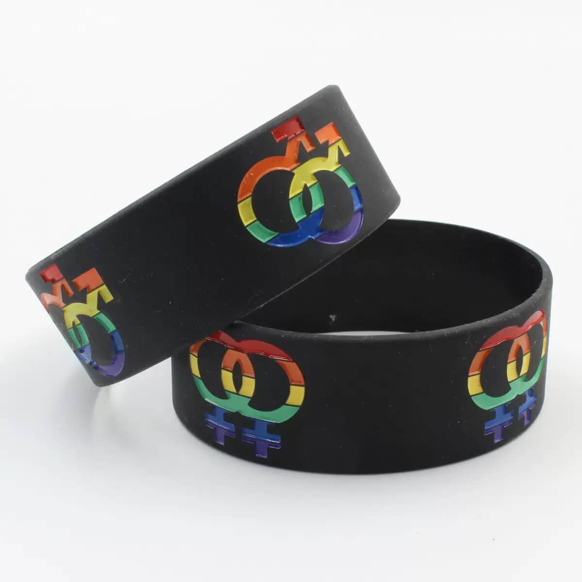 DC Superheroes Logos Silicone Wristband