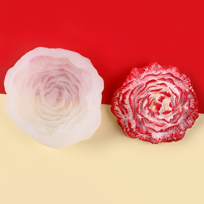 Detailed Peony Flower Mold for Wax & Resin Casting