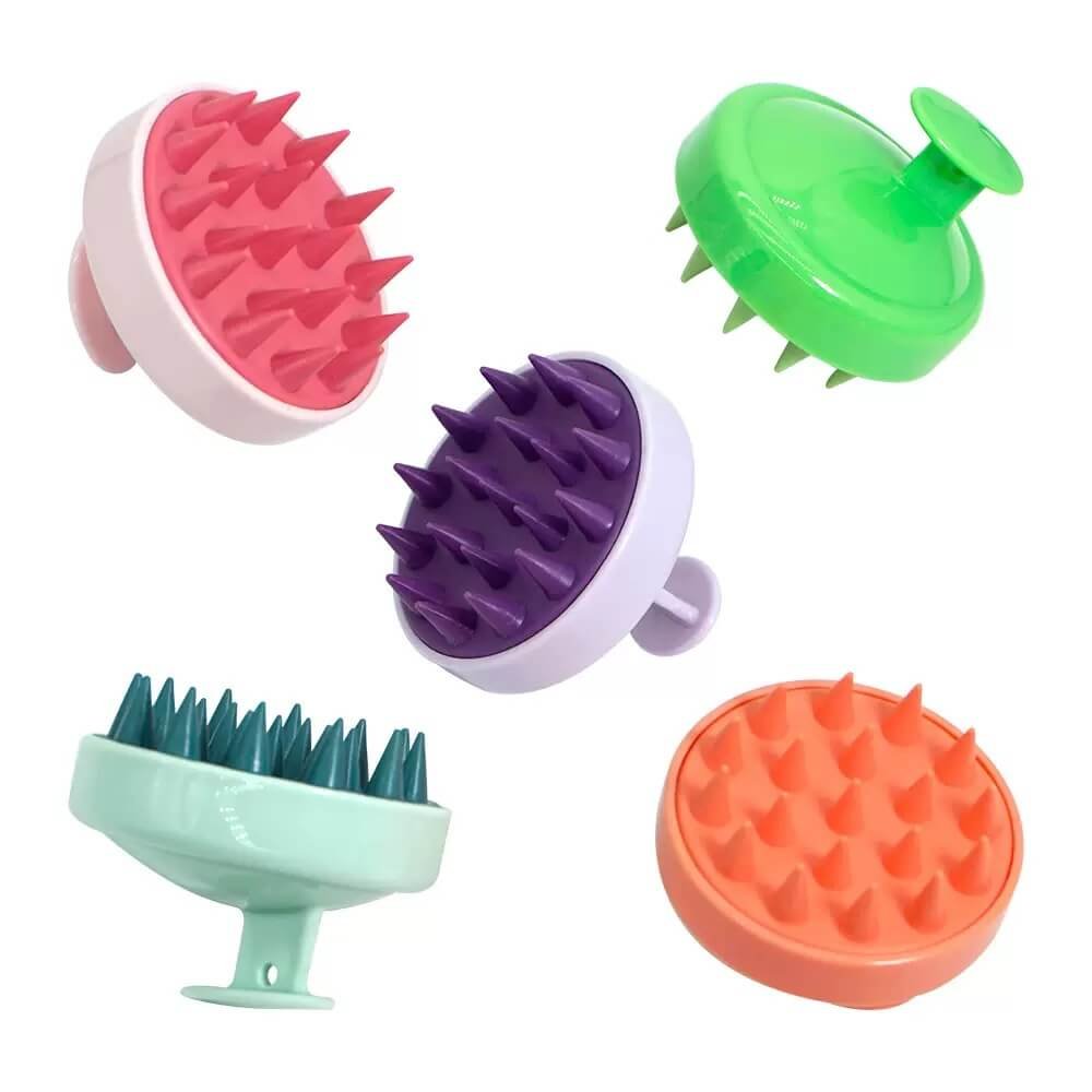 Elongated Oval Silicone Scalp Brush