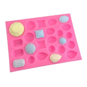 Faceted Gemstone Silicone Mold for DIY Jewelry & Home Decor