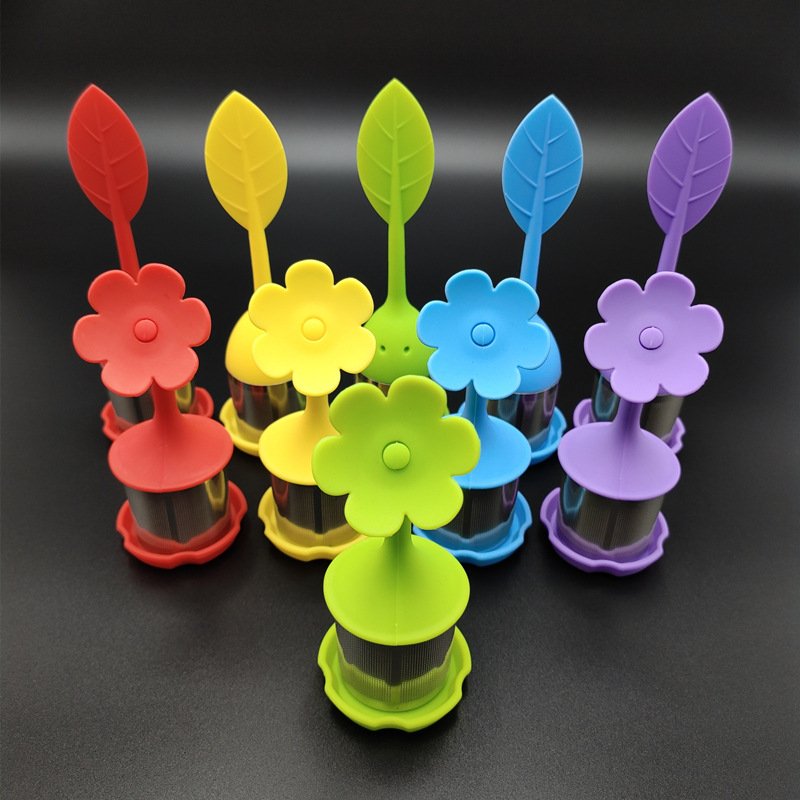 Flower & Leaf Silicone Tea Infuser Collection Shot