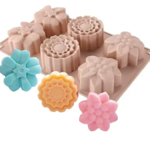 Flower Silicone Mold with Finished Products