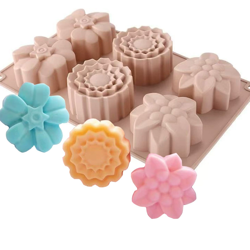 Flower Silicone Mold with Finished Products