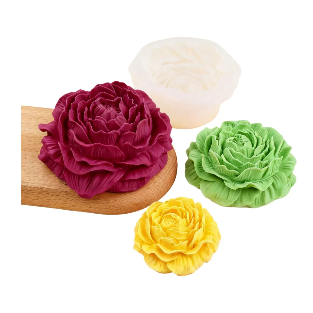 Large Peony Silicone Mold for Resin & Baking