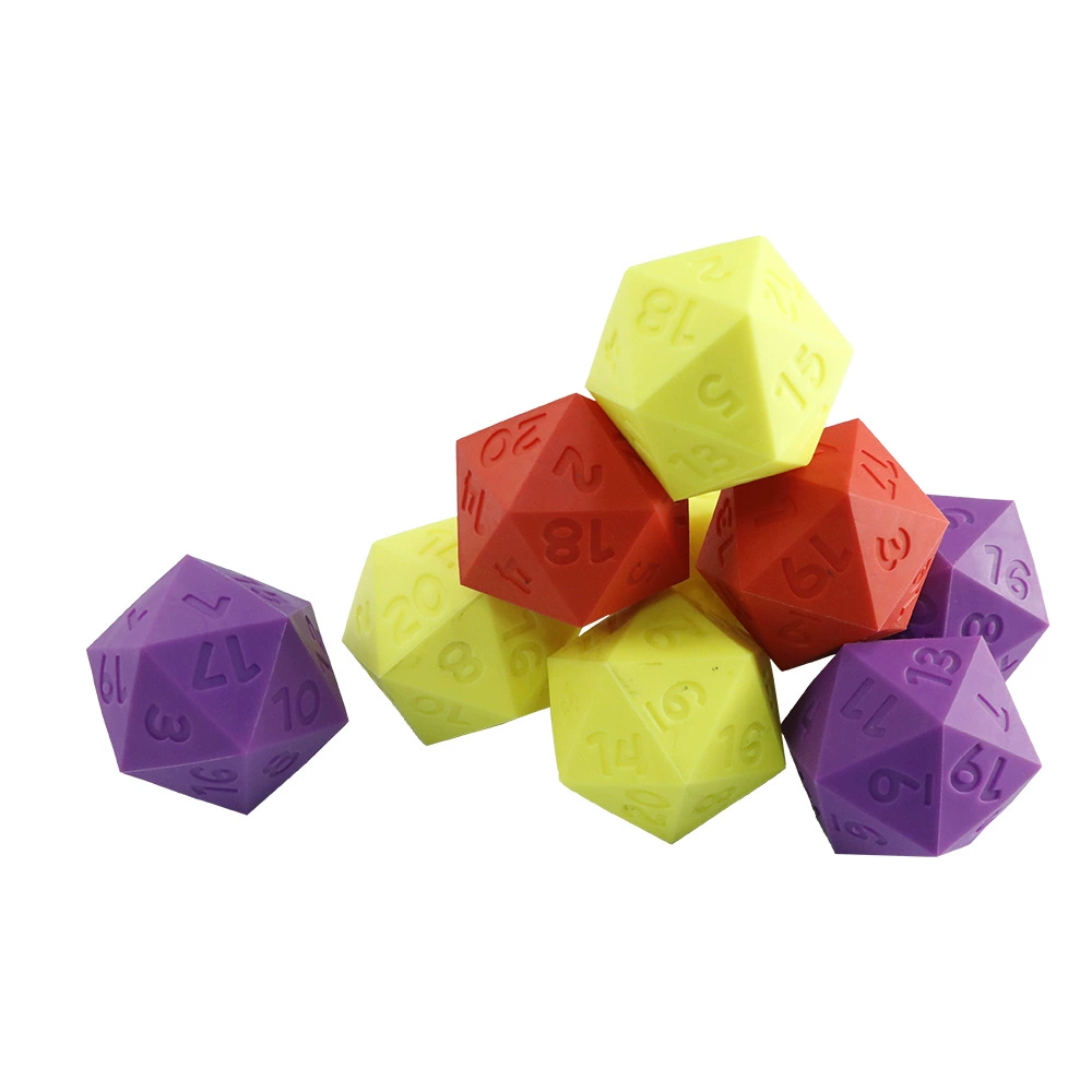 Multi-Color Bulk Silicone D20 Dice Collection