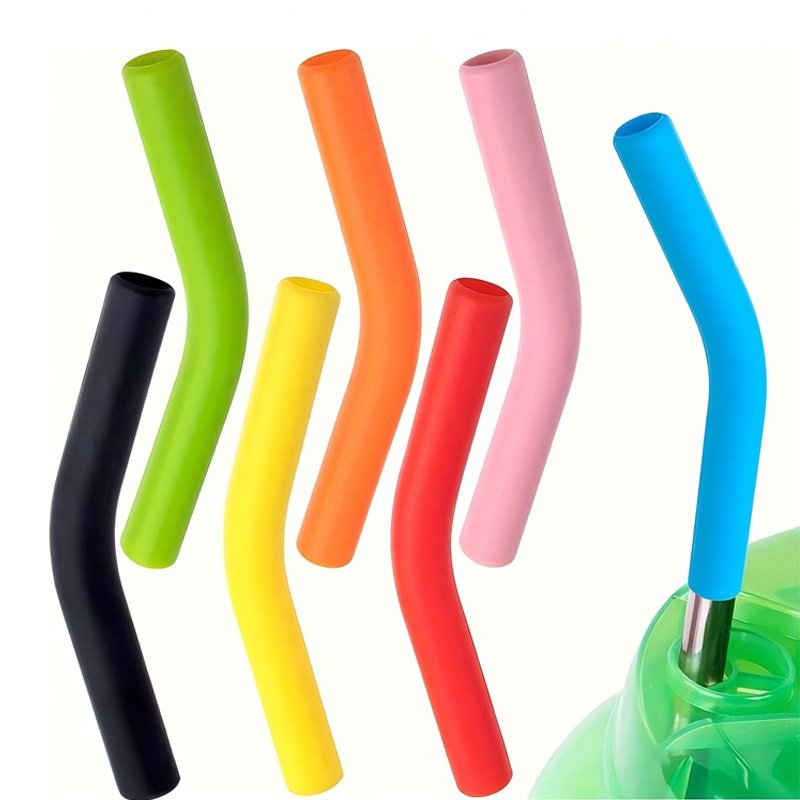 Reusable Silicone Straw Mouthpieces for Stainless Steel Straws