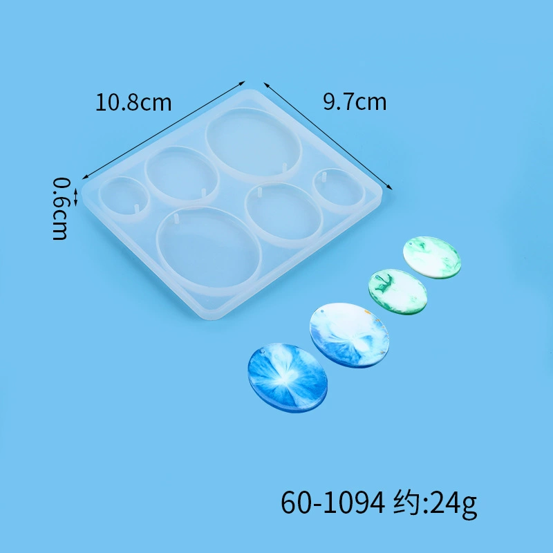 Round Disc Pendant & Earring Silicone Mold