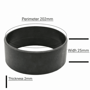 Silicone Wristband Dimensions (202mm x 25mm x 2mm)