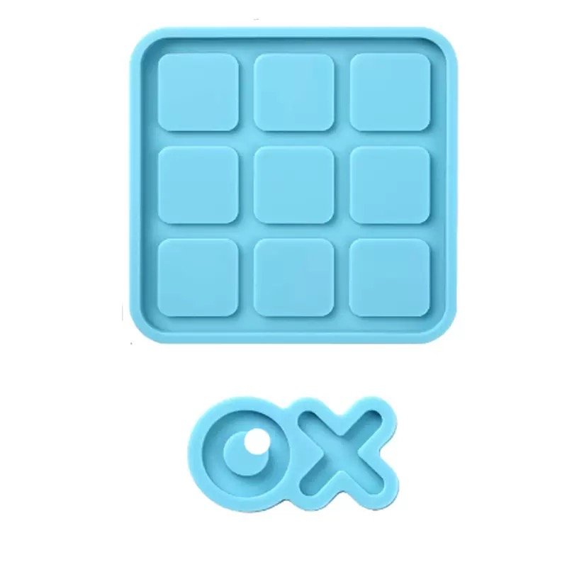 Tic Tac Toe Board & OX Piece Silicone Mold