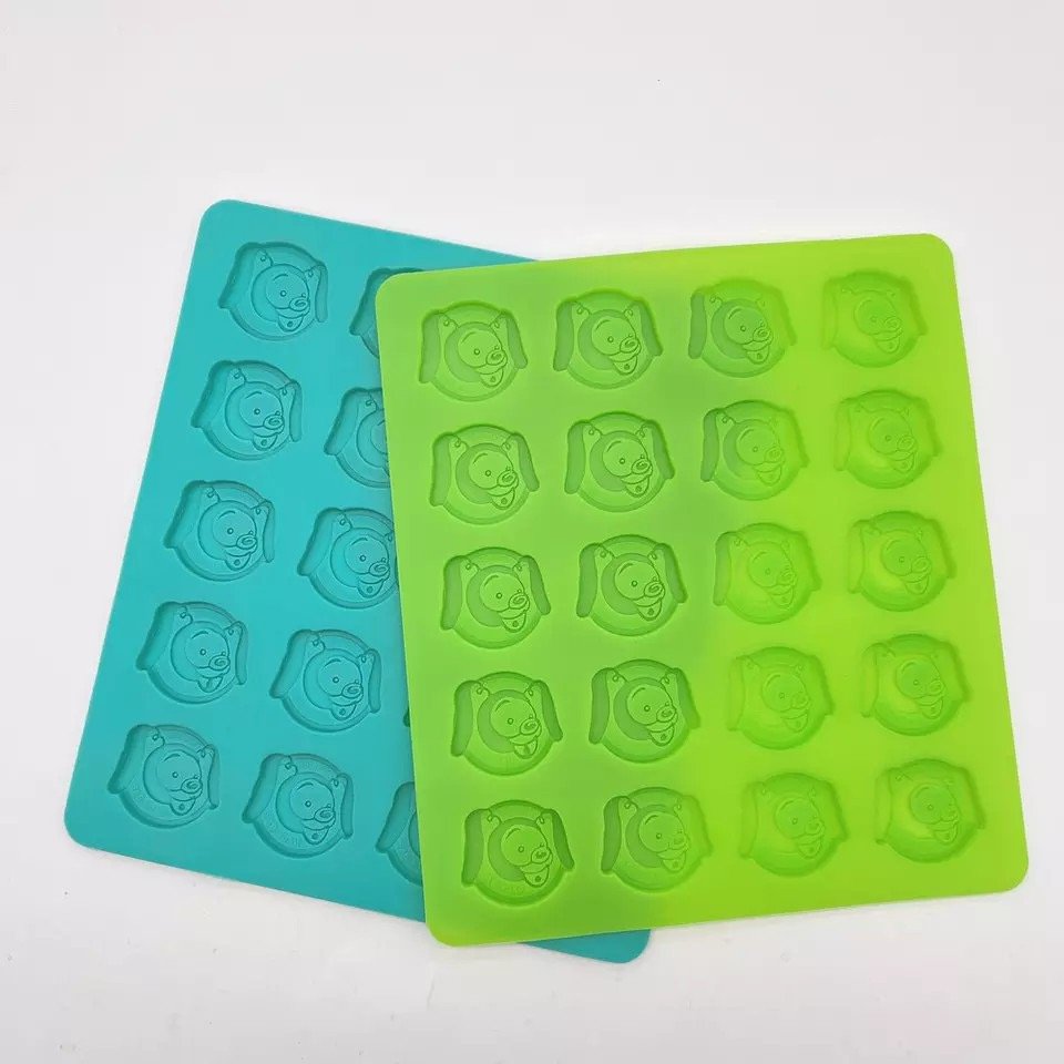 Two Color Options Teal & Green Silicone Pig Molds