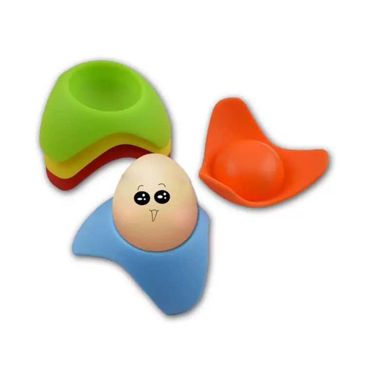 fun silicone egg stand