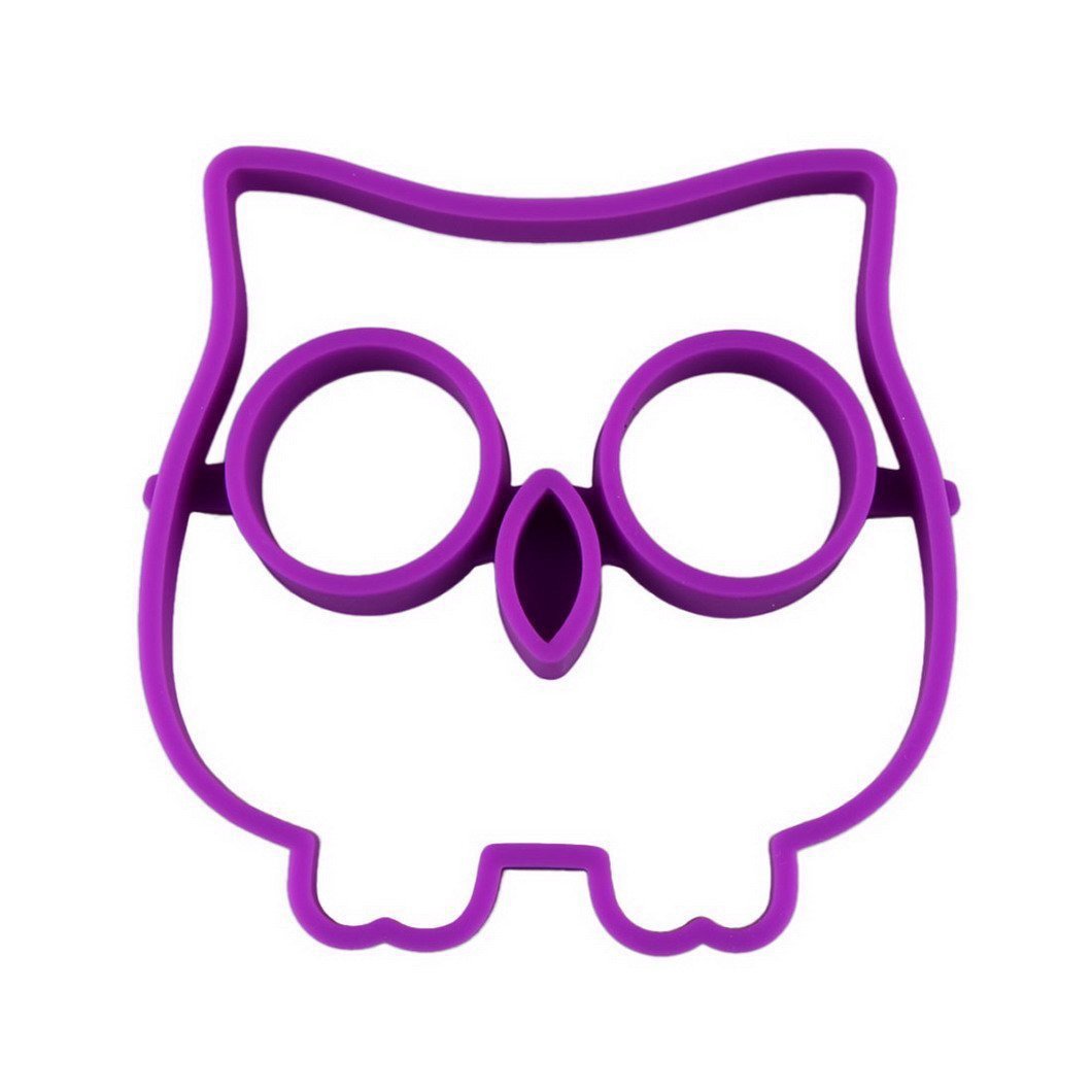 purple owl silicone egg ring