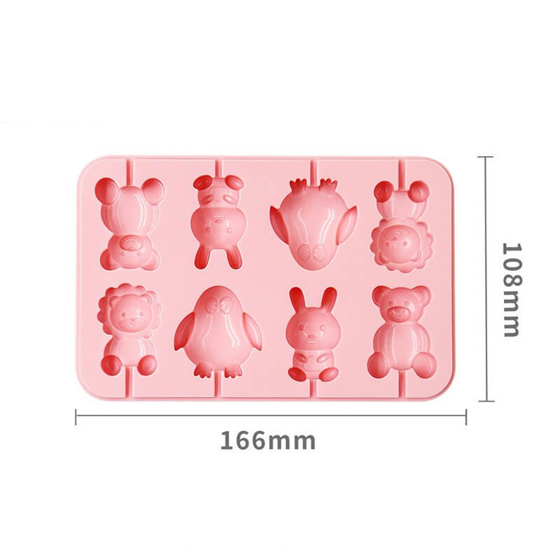 8-Cavity Animal Mould Size166×108mm, Standard Handmade Size