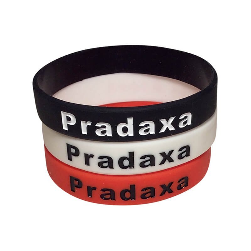 Pradaxa Medical Alert Silicone Wristband Bracelet Set