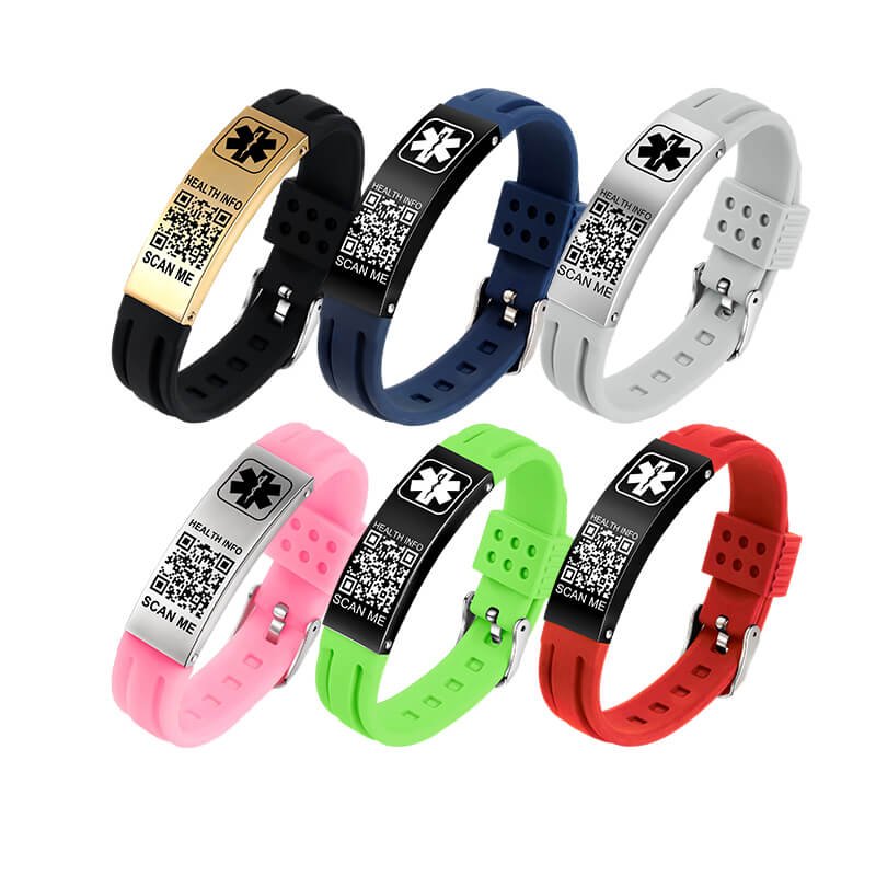 Scan Me Health Info Medical ID Wristband
