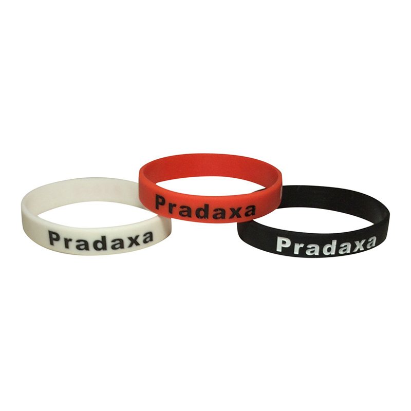 Silicone Pradaxa Awareness Medical ID Bracelets