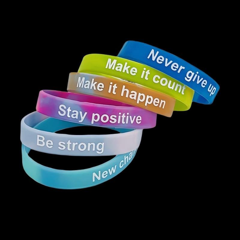 Tie-dye silicone bracelet