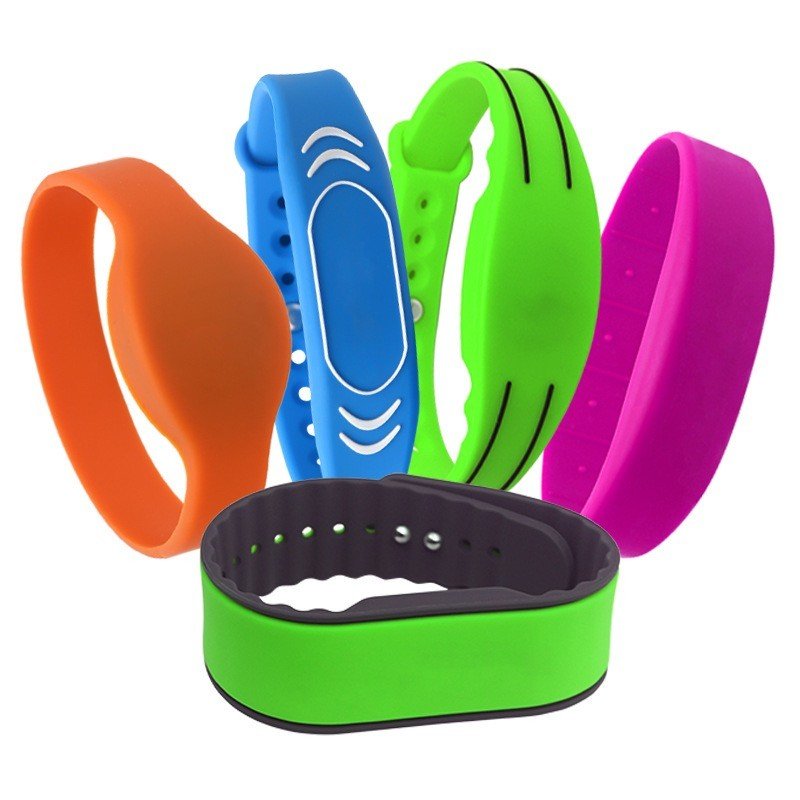 Waterproof Silicone RFID Wristband with Buckle Closure